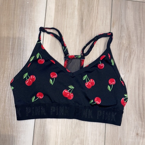 VGUC Victoria’s Secret PINK 2 Piece Athletic Outfit Set Size XS X-Small Cherry - Picture 13 of 13